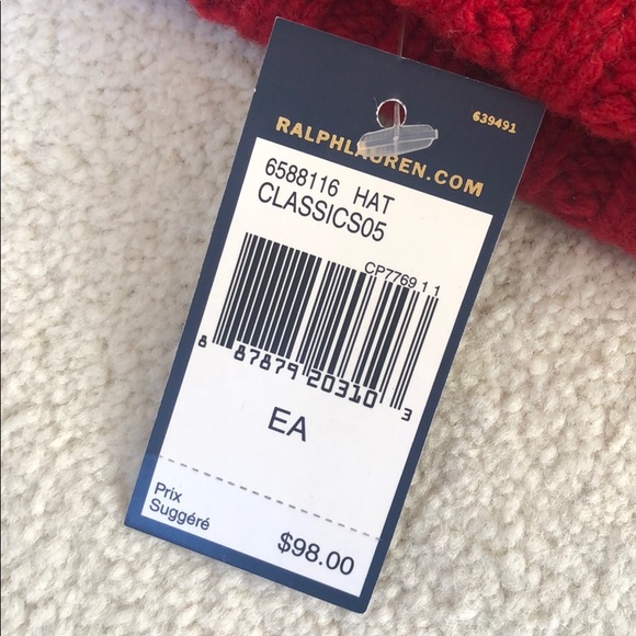50% OFF UNISEX ONE SIZE Ralph Lauren winter hat - Picture 5 of 5